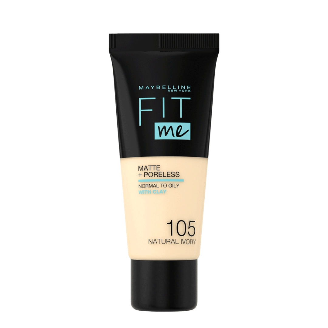 MAYBELLINE |  FOND DE TEINT FLUIDE FIT ME MATTE & PORELESS – PEAUX NORMALES À GRASSE