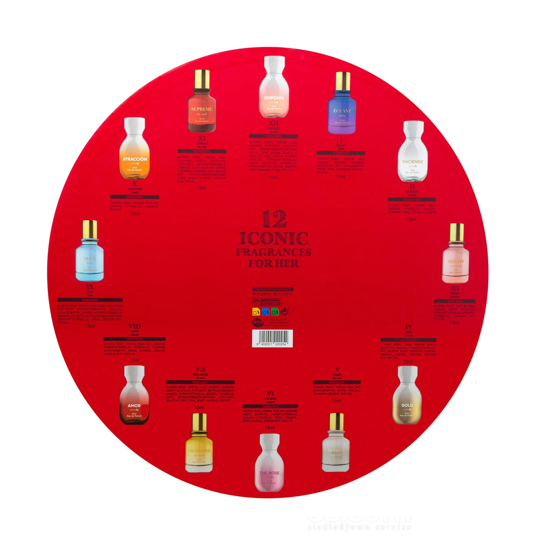 COMO TU | 12 ICONIC FRAGANCES FOR HER COFFRET 12 MINI EAU DE PARFUM