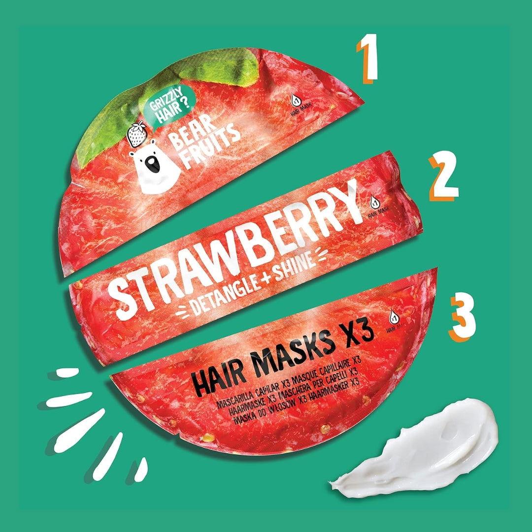 BEAR FRUITS | MASQUE CAPILLAIRE DEMELANT ET BRILLANT A LA FRAISE - Mayshka