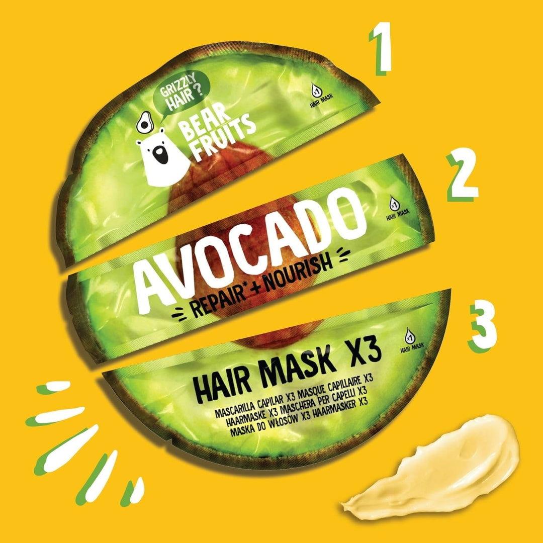BEAR FRUITS | MASQUE CAPILLAIRE ET BONNET REPARATEUR ET NOURISSANT A L'AVOCAT - Mayshka