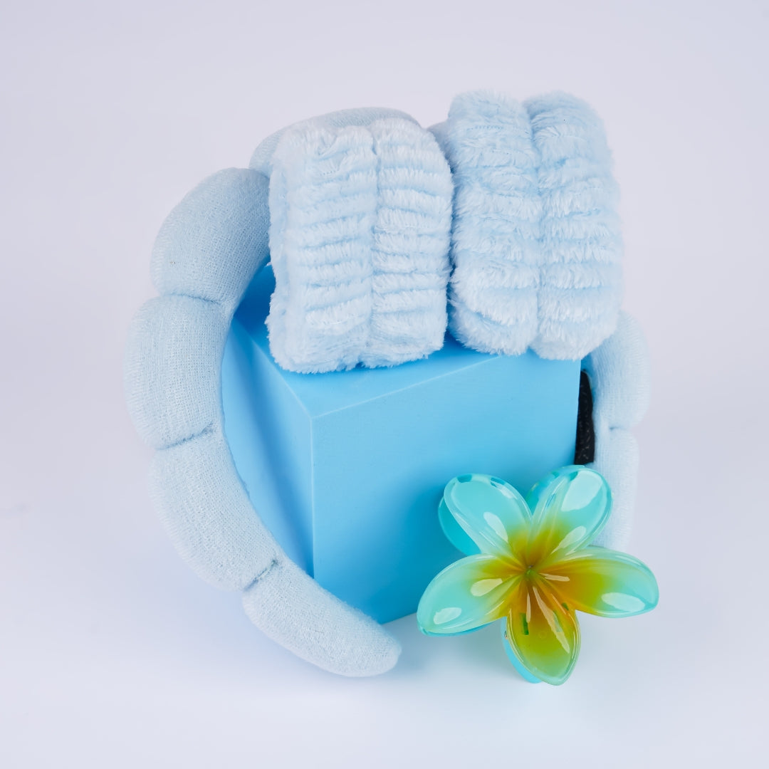 ACCESSOIRES | SET D'ACCESSOIRES CAPILLAIRES - BANDEAUX, BRACELETS, PETITE PINCE FLEUR COLORÉE