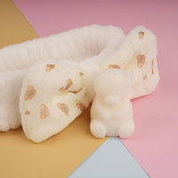 COFFRET | BANDEAU MAQUILLAGE + BOUGIE OURS BEIGE - Mayshka