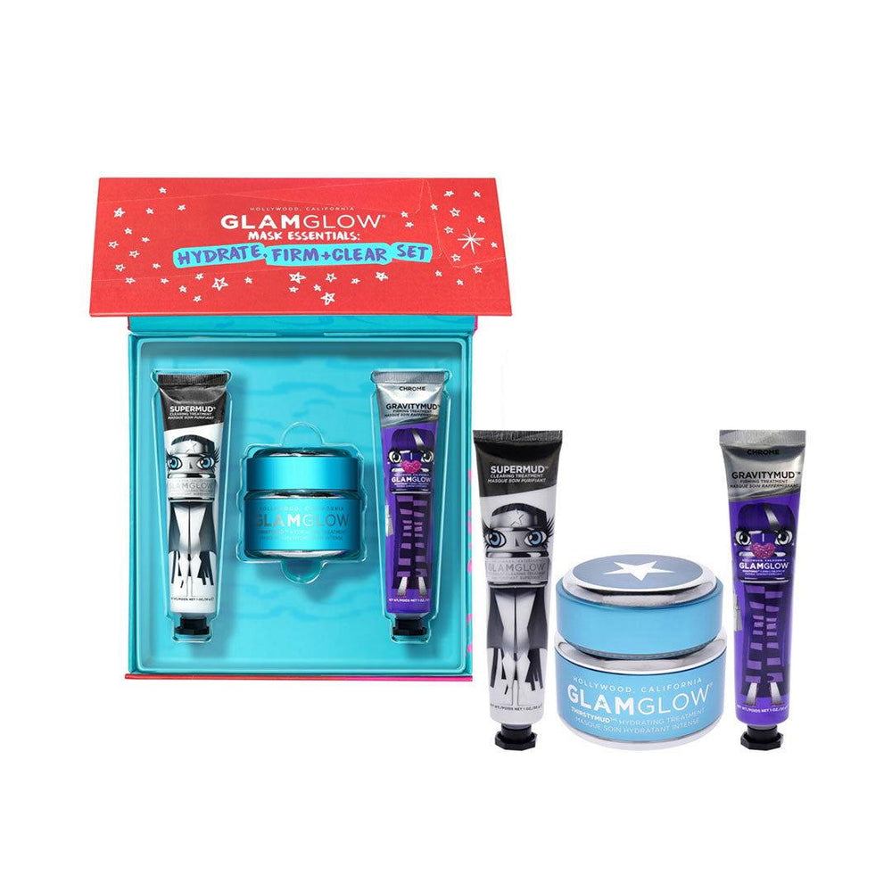 GLAMGLOW | MASK ESSENTIALS: HYDRATE, FIRM + CLEAR SET - LIMITED EDITION Mayshka