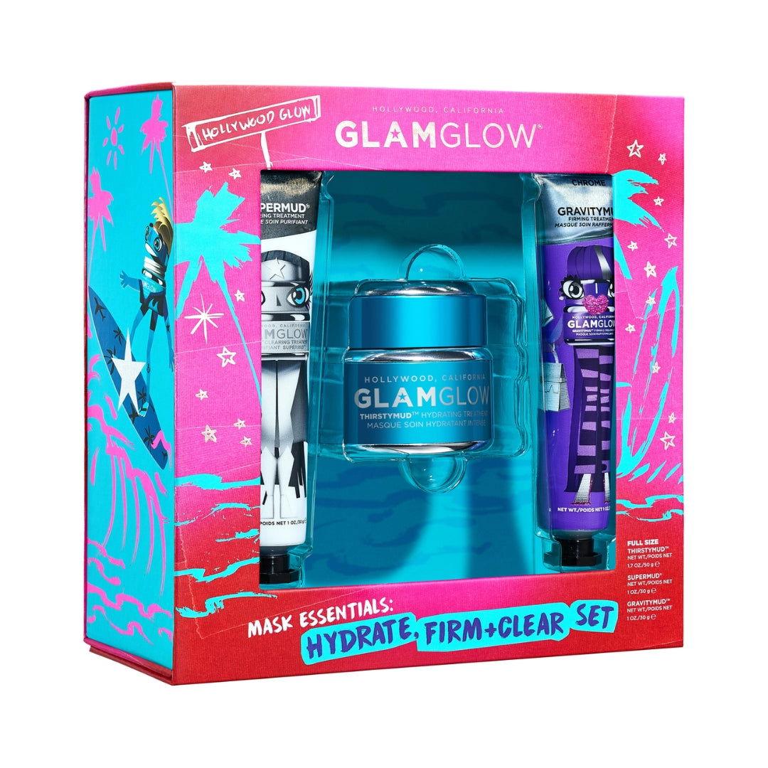 GLAMGLOW | MASK ESSENTIALS: HYDRATE, FIRM + CLEAR SET - LIMITED EDITION Mayshka