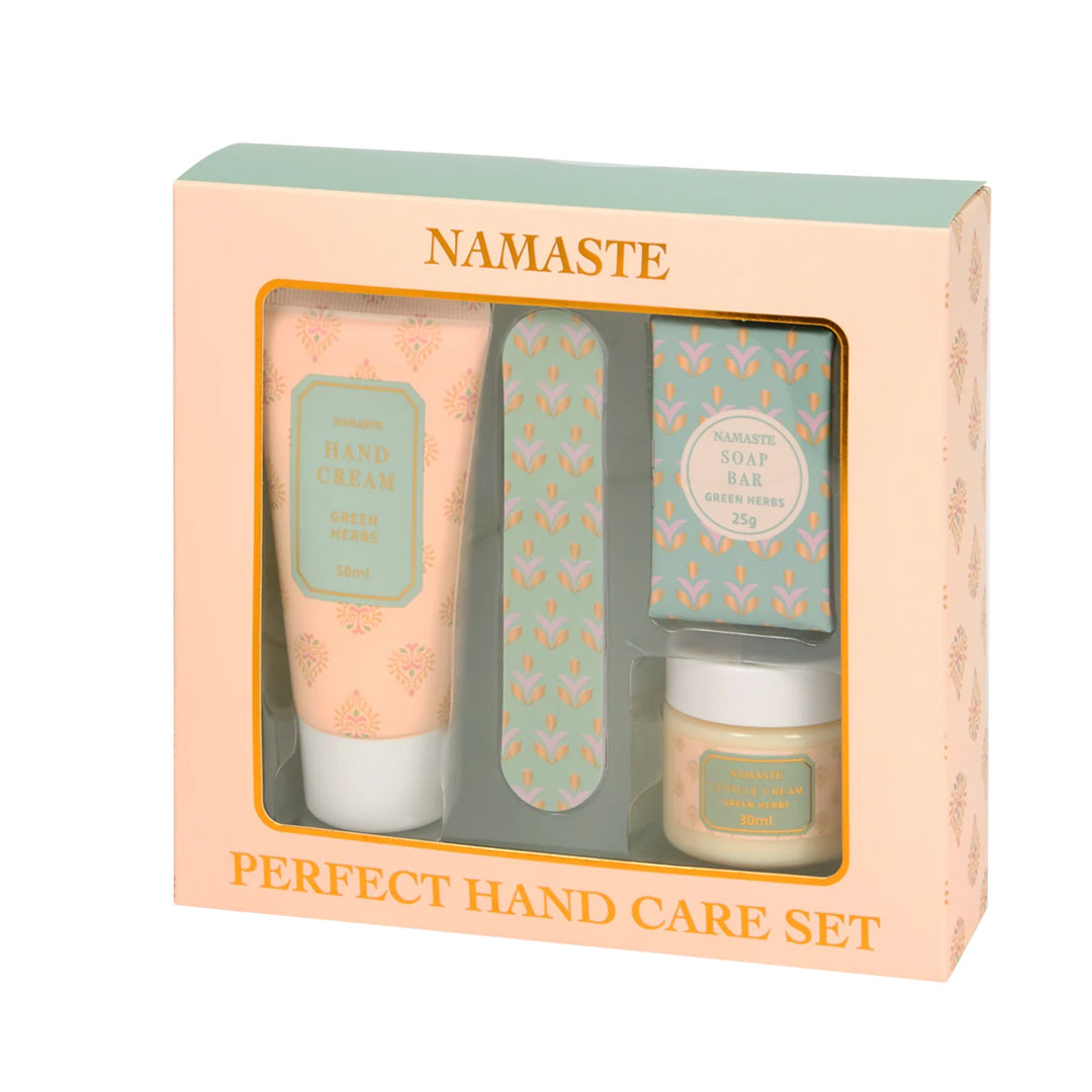 NAMASTE | COFFRET CADEAU SOIN DES MAINS - GREEN HERBS