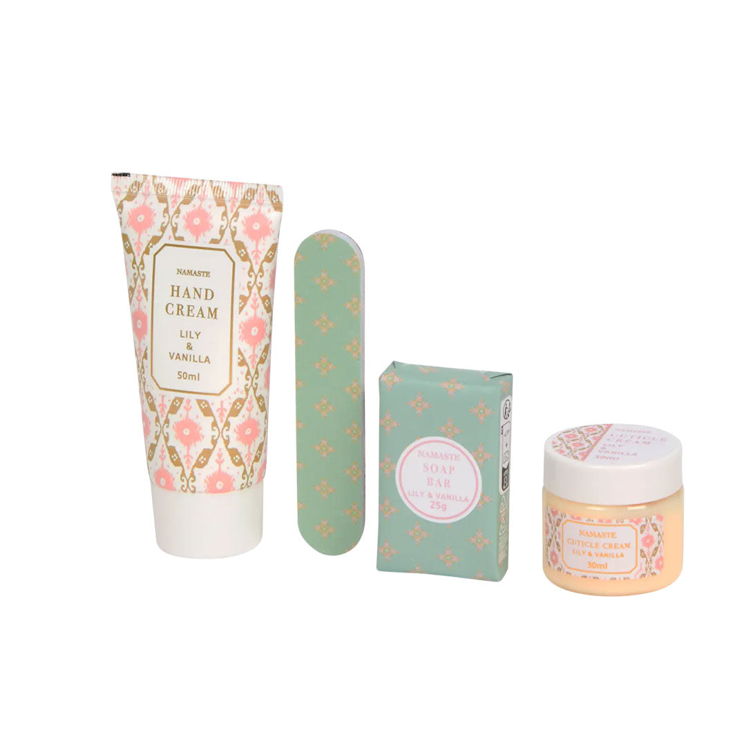 NAMASTE | COFFRET CADEAU SOIN DES MAINS - LILY & VANILLA
