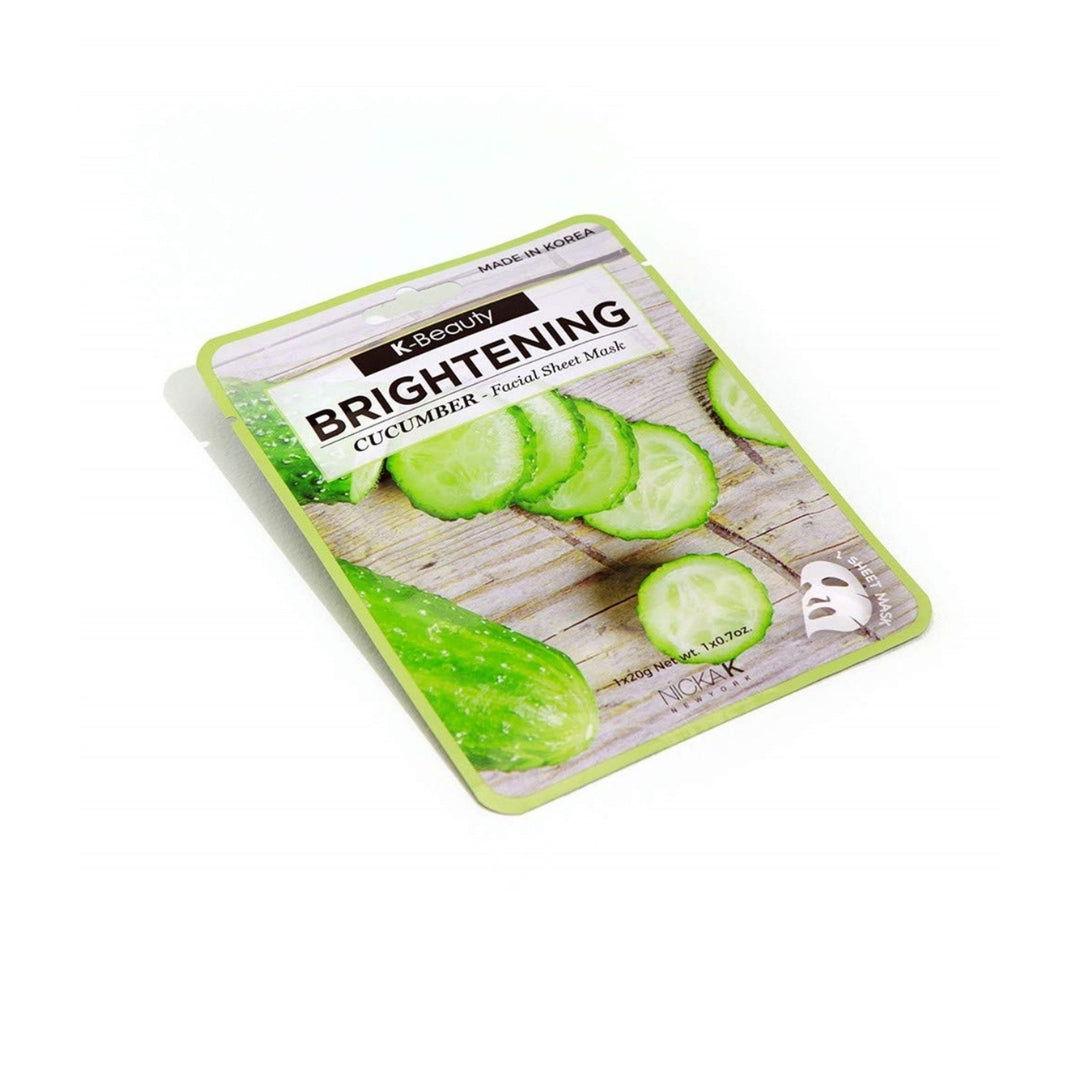 NICKA-K | BRIGHTENING CUCUMBER FACIAL SHEET MASK - Mayshka