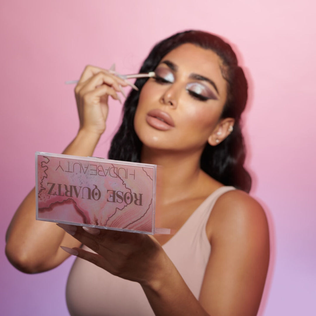 HUDA BEAUTY | PALETTE DE FARDS A PAUPIERE EN QUARTZ ROSE