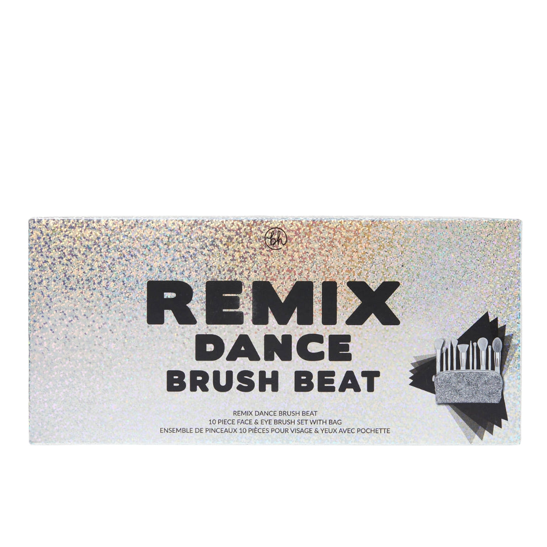 BH COSMETICS |COFFRET DE PINCEAUX YEUX & VISAGE + SAC REMIX DANCE BRUSH BEAT 10-PINCEAUX