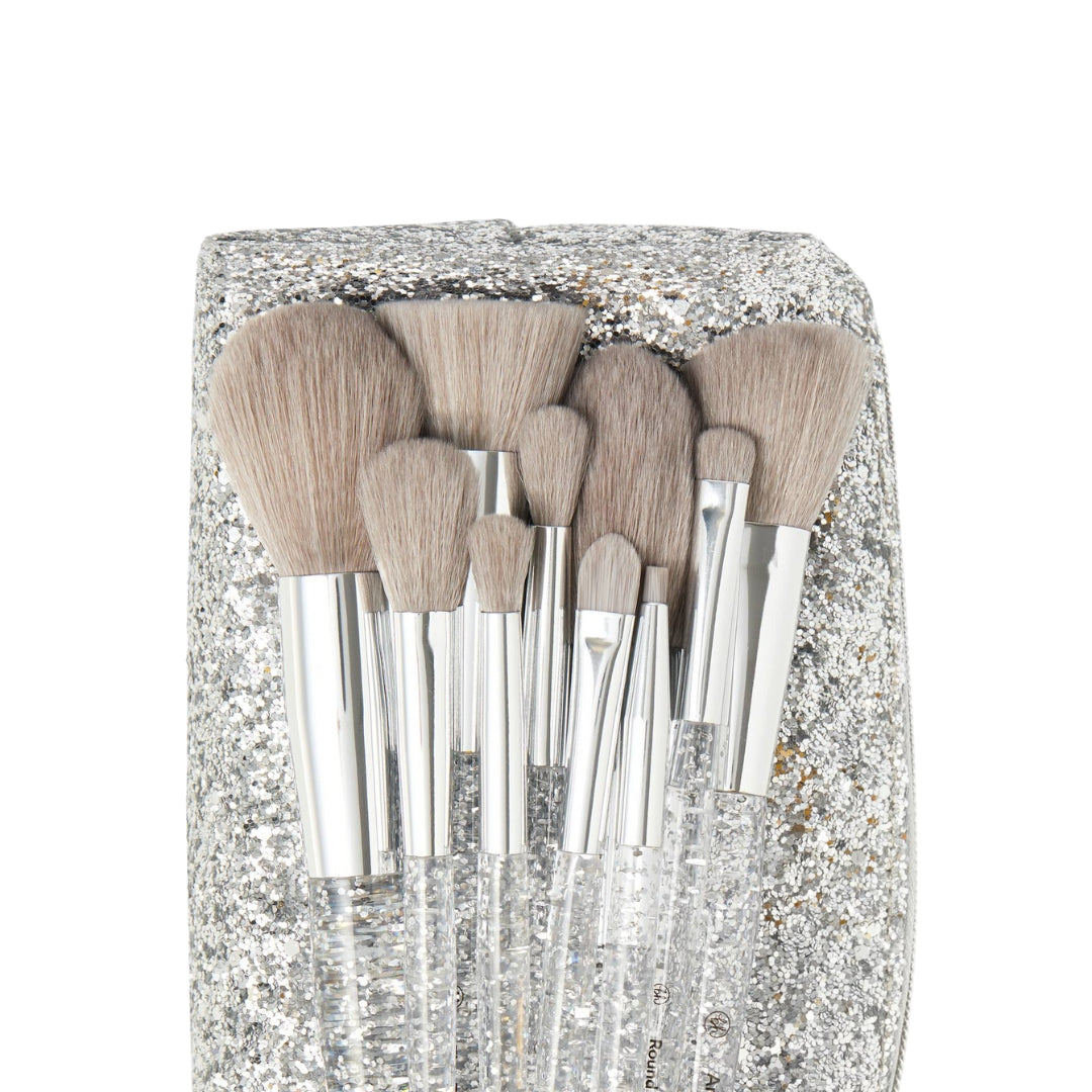 BH COSMETICS |COFFRET DE PINCEAUX YEUX & VISAGE + SAC REMIX DANCE BRUSH BEAT 10-PINCEAUX