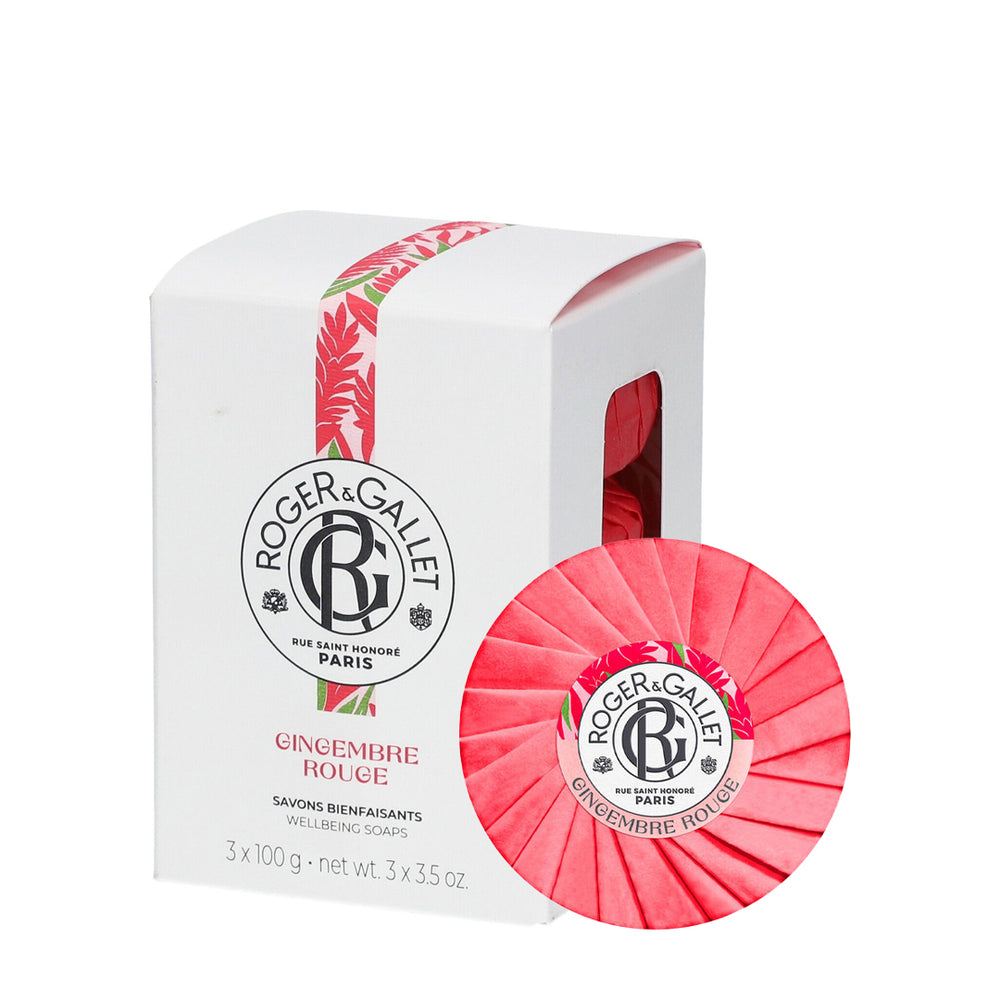 ROGER GALLET | COFFRET SAVONS 300G GINGEMBRE ROUGE