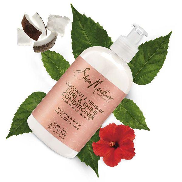 SHEA MOISTURE | APRES-SHAMOING BOUCLES ET BRILLANCE A LA NOIX DE COCO ET L'HIBISCUS Mayshka