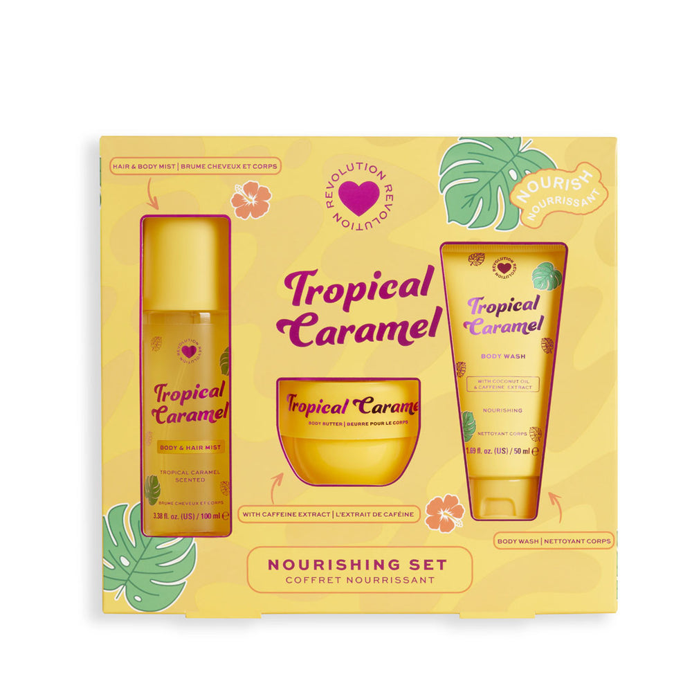 REVOLUTION | TROPICAL CARAMEL BATH & BODY GIFT SET