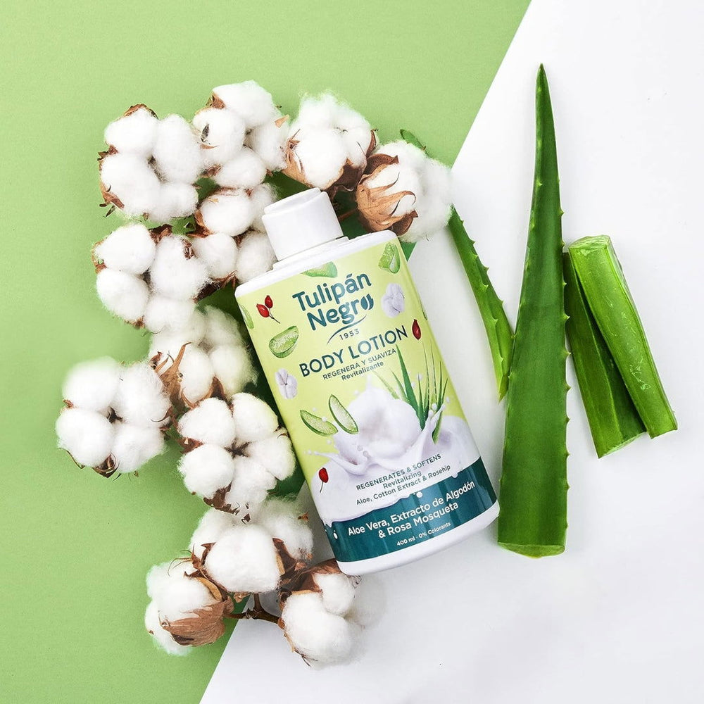 TULIPAN NEGRO | LAIT CORPOREL ALOE VERA , COTTON & ROSE MUSQUEE - Mayshka