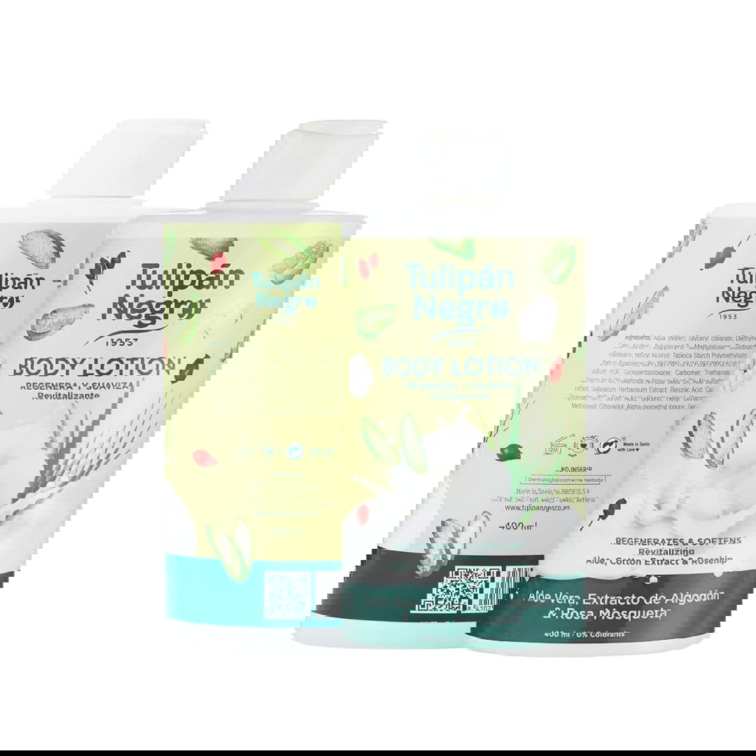 TULIPAN NEGRO | LAIT CORPOREL ALOE VERA , COTTON & ROSE MUSQUEE - Mayshka