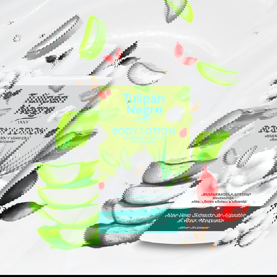 TULIPAN NEGRO | LAIT CORPOREL ALOE VERA , COTTON & ROSE MUSQUEE - Mayshka