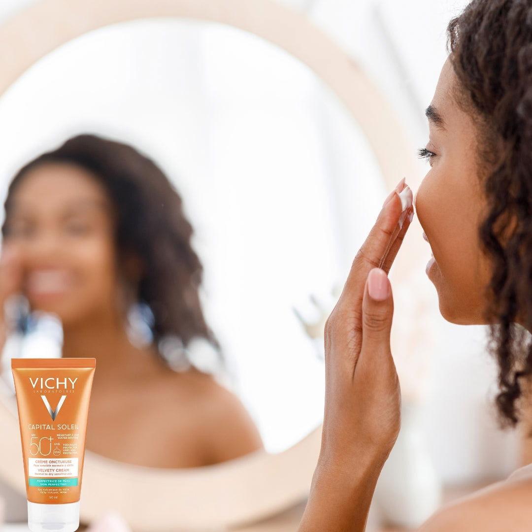 VICHY | CAPITAL SOLEIL CREME ONCTUEUSE PERFECTRICE DE PEAU SPF50+ Mayshka