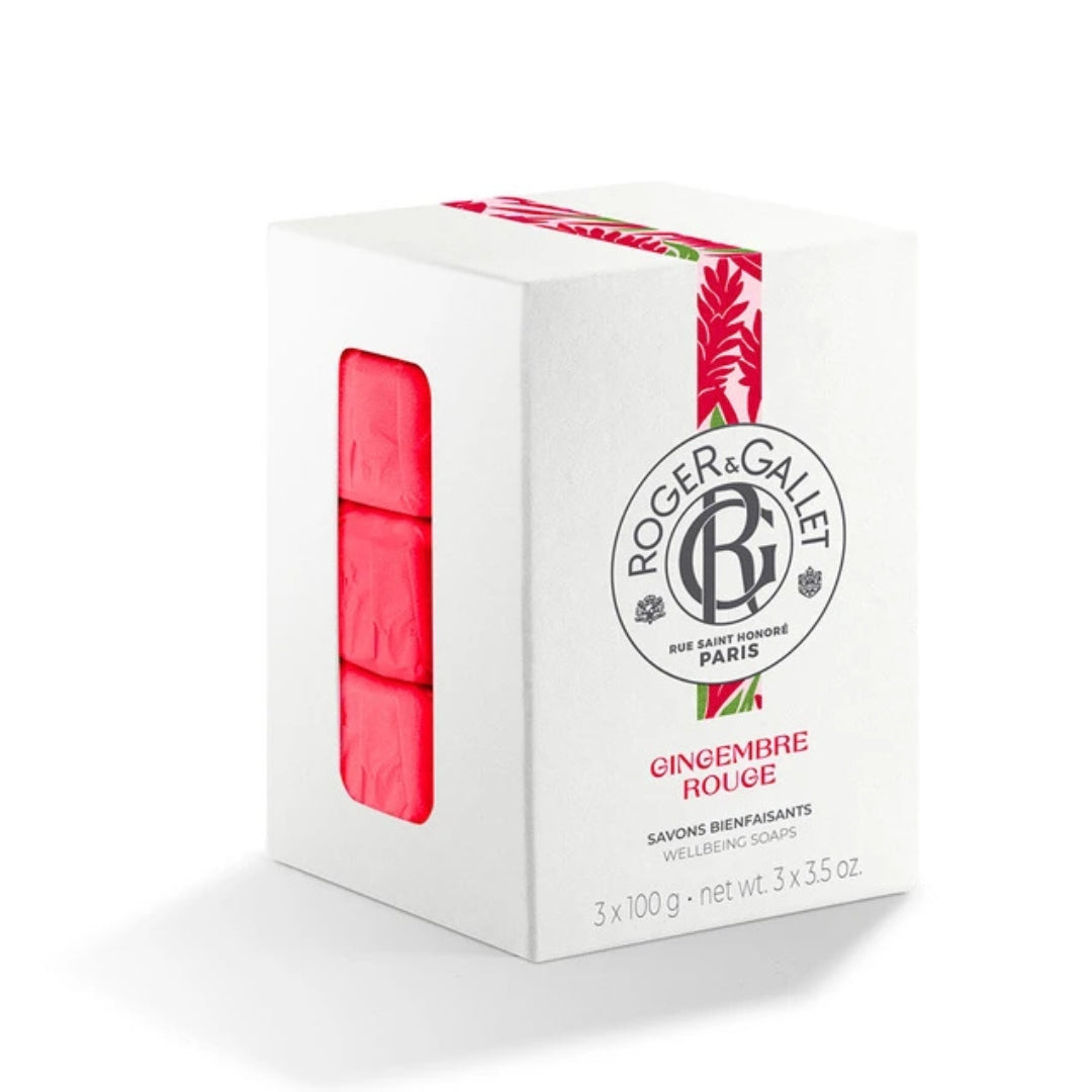 ROGER GALLET | COFFRET SAVONS 300G GINGEMBRE ROUGE