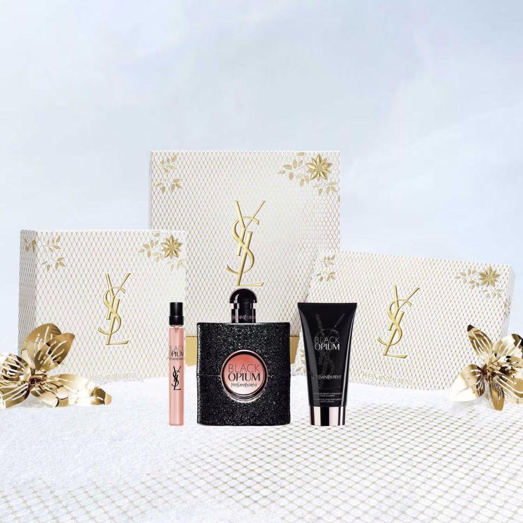 YVES SAINT LAURENT | COFFRET EAU DE PARFUM BLACK OPIUM + CREME + 10 ML - Mayshka