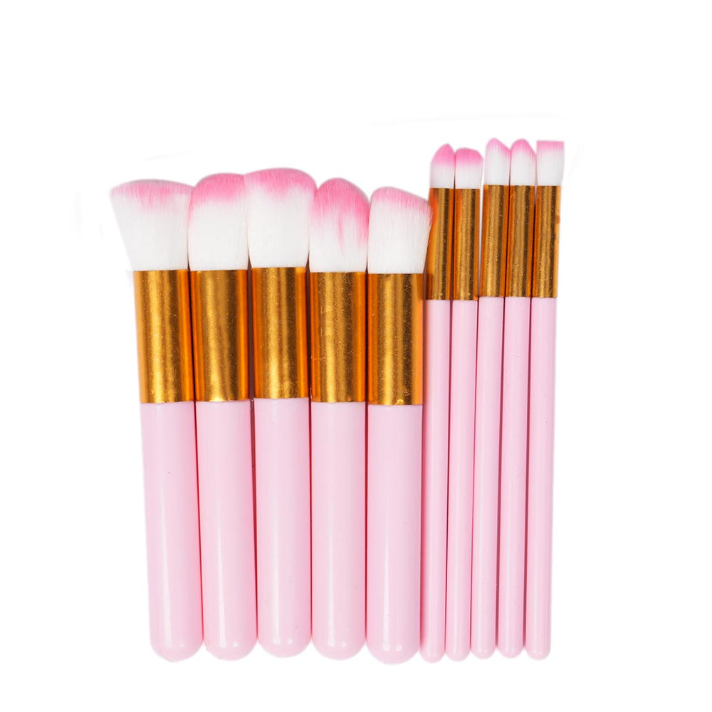 KIT  | LOT DE 10 PINCEAUX DE MAQUILLAGE