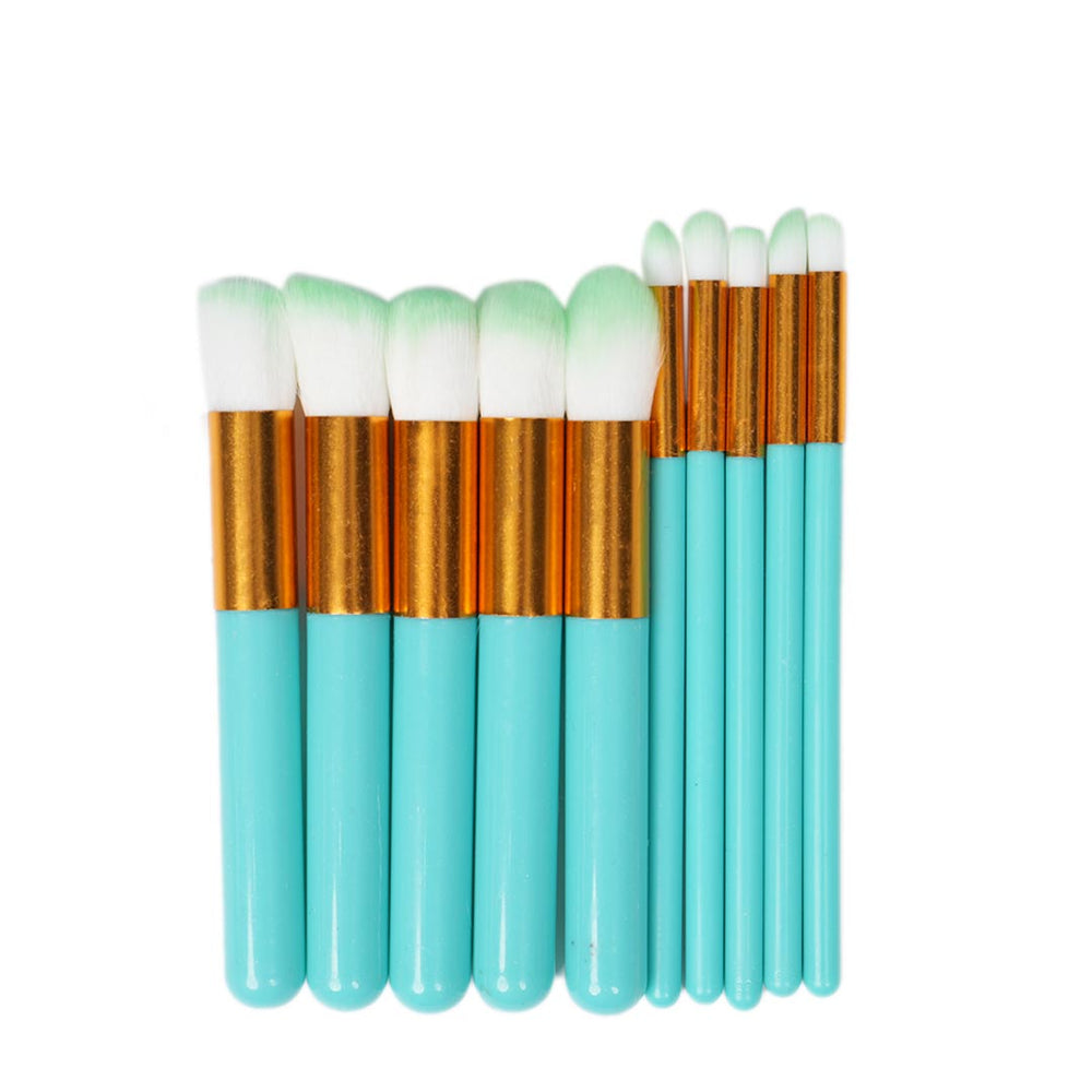 KIT  | LOT DE 10 PINCEAUX DE MAQUILLAGE