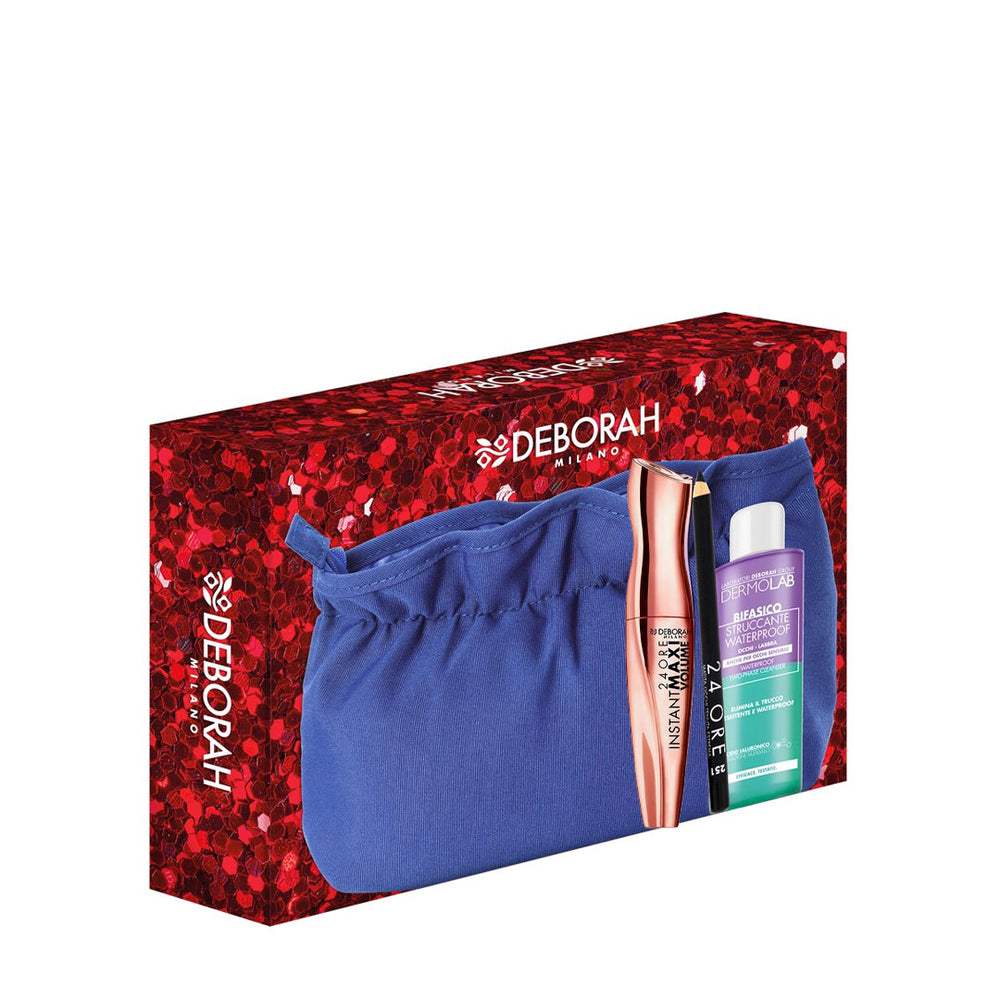 DEBORAH | COFFRET MASCARA+CRAYON YEUX 24ORE+DEMAQUILLANT