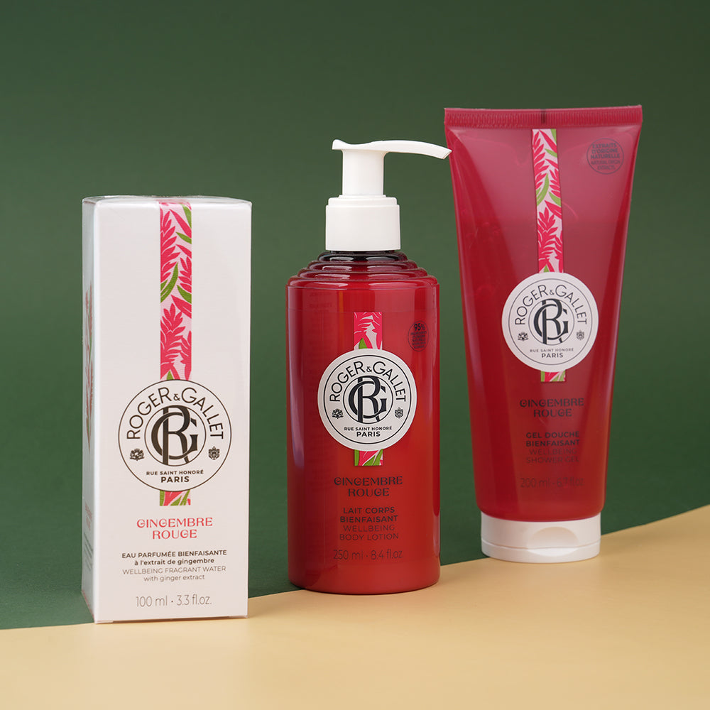 ROGER GALLET | GINGEMBRE ROUGE - SOIN PARFUMÉ COMPLET